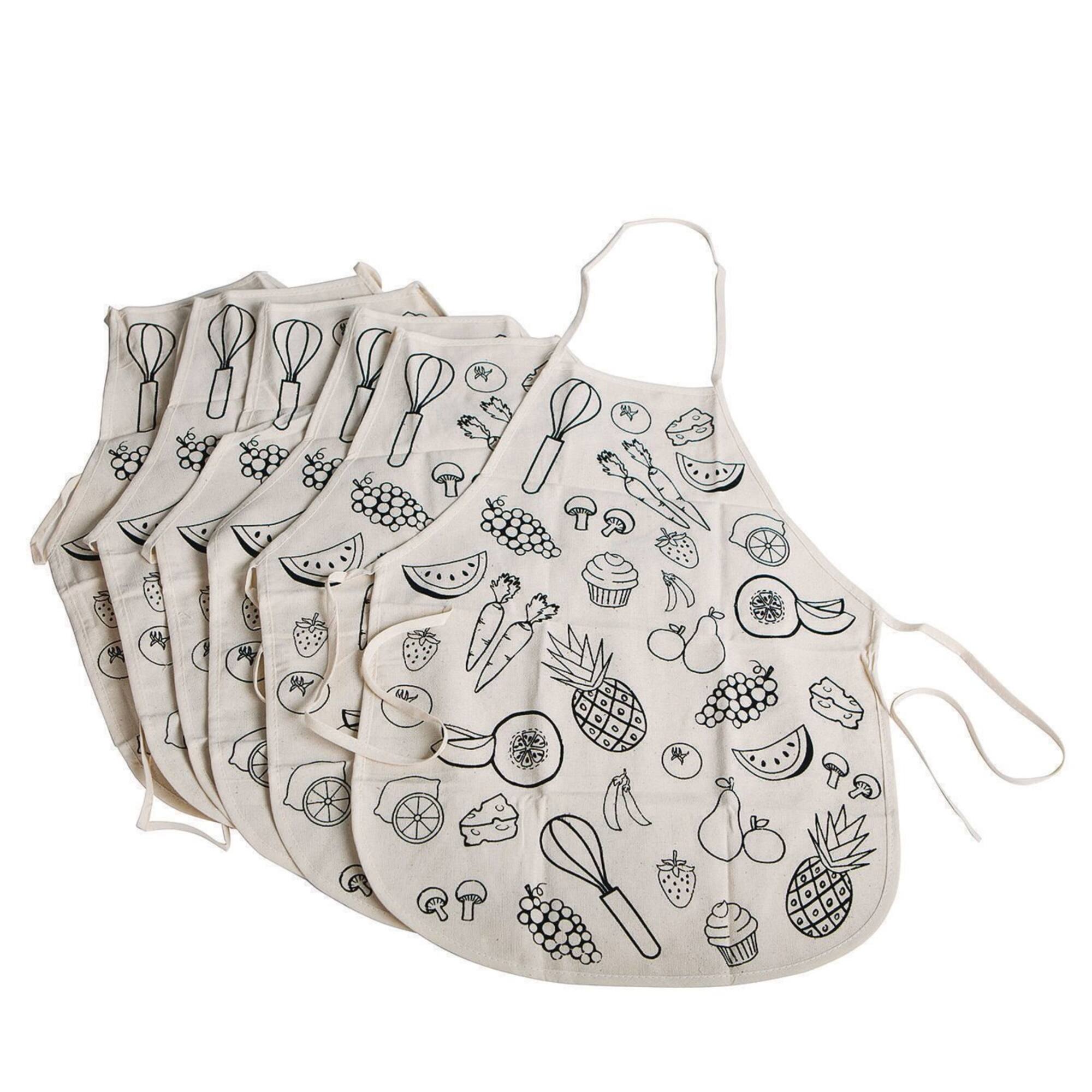 S&S® Worldwide Velvet Art Child's Apron, 6ct.